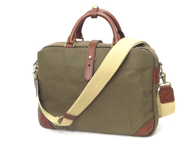★美品 SILVER LAKE CLUB シルバーレイククラブ ショルダー バッグ ・ビジネスバッグ・2WAY 帆布と革キャンバス レザー ★ ショルダーバッグ ファッション