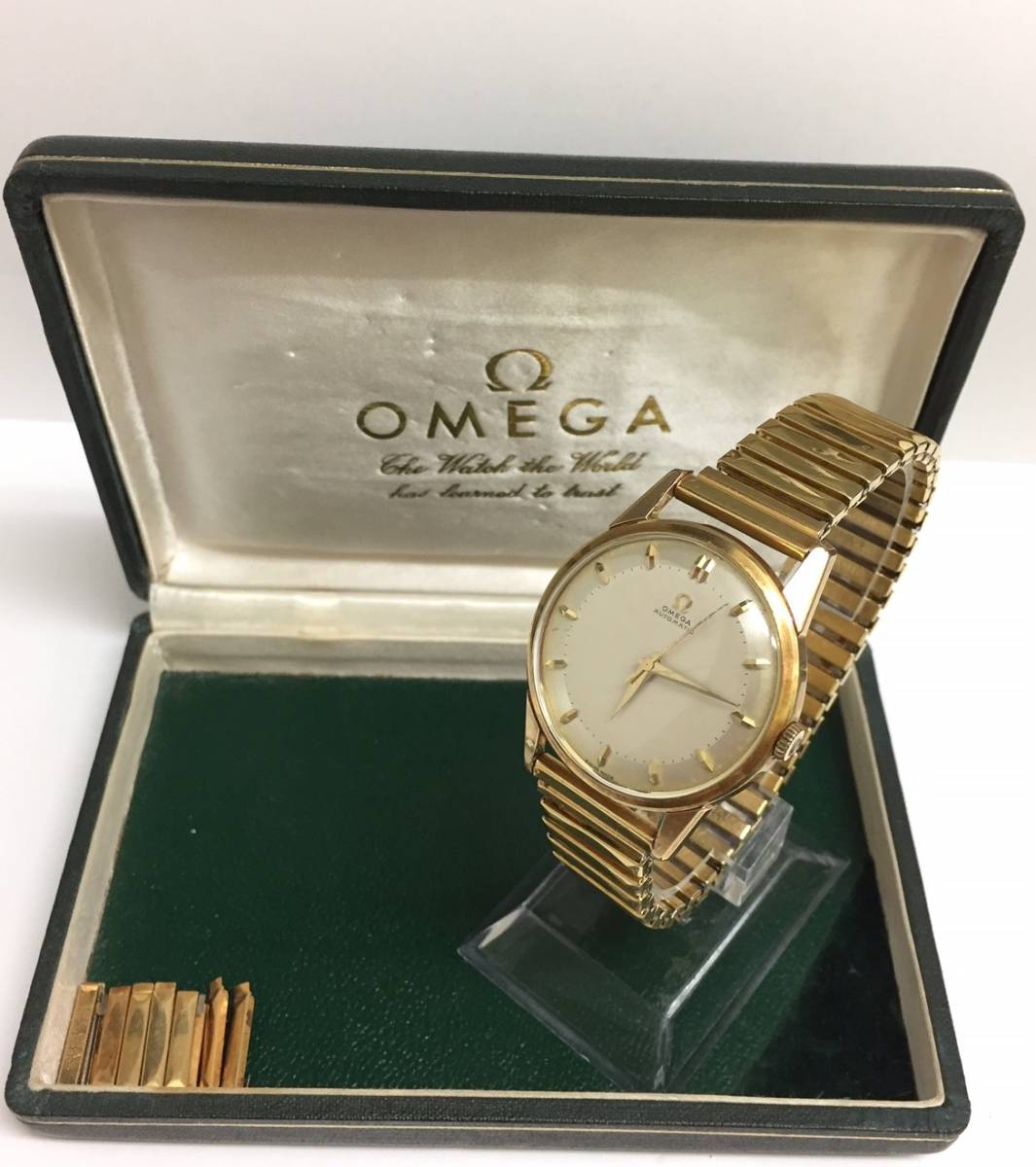 10676☆時計 OMEGA オメガ AUTOMATIC オートマチック 501 14736/7-1 SC ベルト 社外品 アンティーク 稼働品