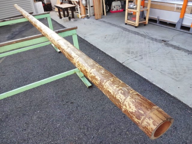 新品 竹 バンブー 訳あり 希少品 無垢 床柱 柱 飾り柱 床柱 茶室