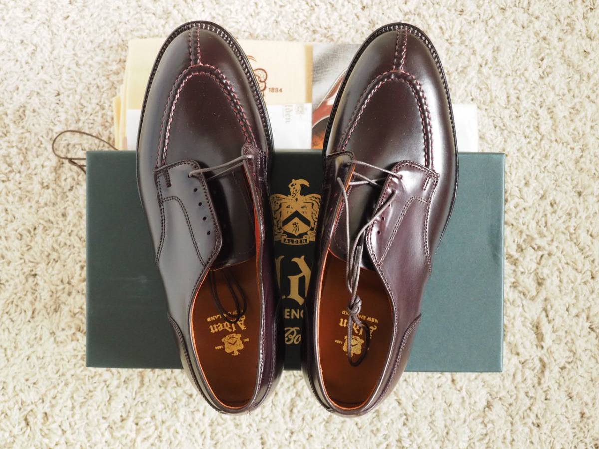 オールデン 0 ノルウェージャンフロント ALDEN コードバン C⁄E 27.0cm 