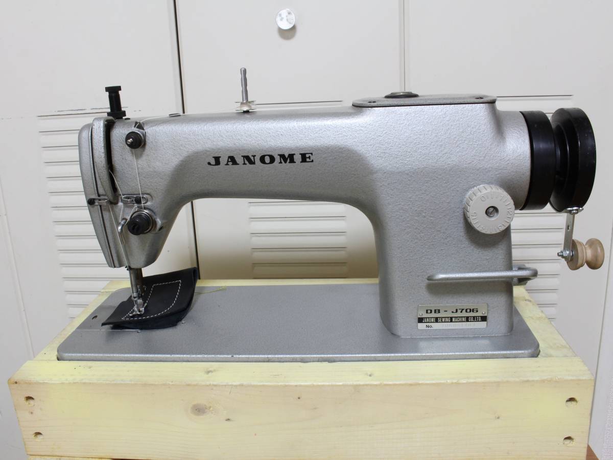 JANOME DB-J706 工業用ミシン 簡単な縫い動作確認 工業用ミシン JANOME DB-
