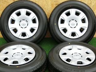 17年製200系ハイエース新車外し！BS RD-613 195/80R15 LT・ホイール 4本 №T1011-9B/S-GL4型・ブリヂストン・夏タイヤ・サマータイヤ