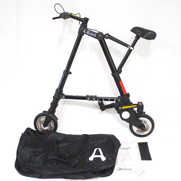 19/134-11 折り畳み自転車 A-RideX 車体 説明書 付属品有(16インチ未満)