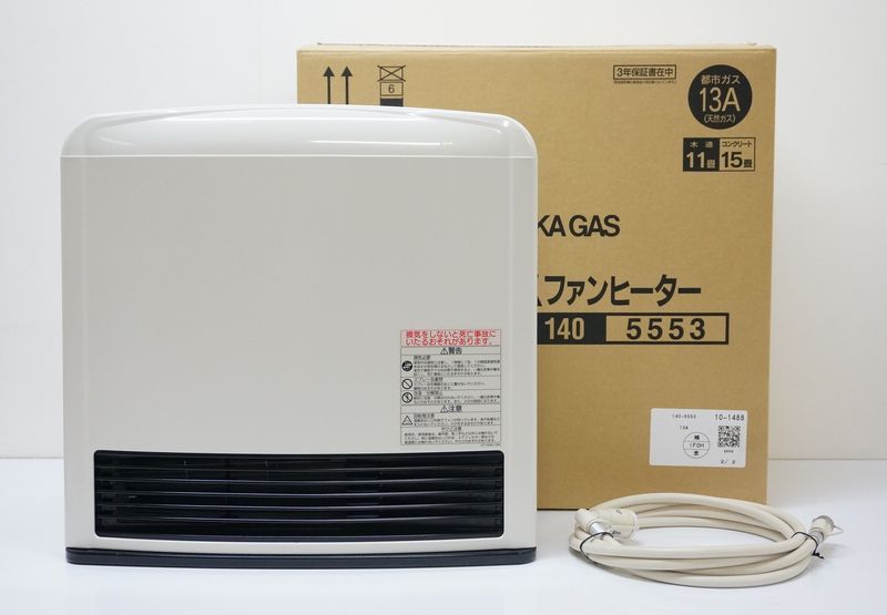 リンナイ ガスファンヒーター rc-h4001e-1ホワイト 都市ガス リンナイ 都市ガス ガスファンヒーター RC-H4005E-1 開封未使用品
