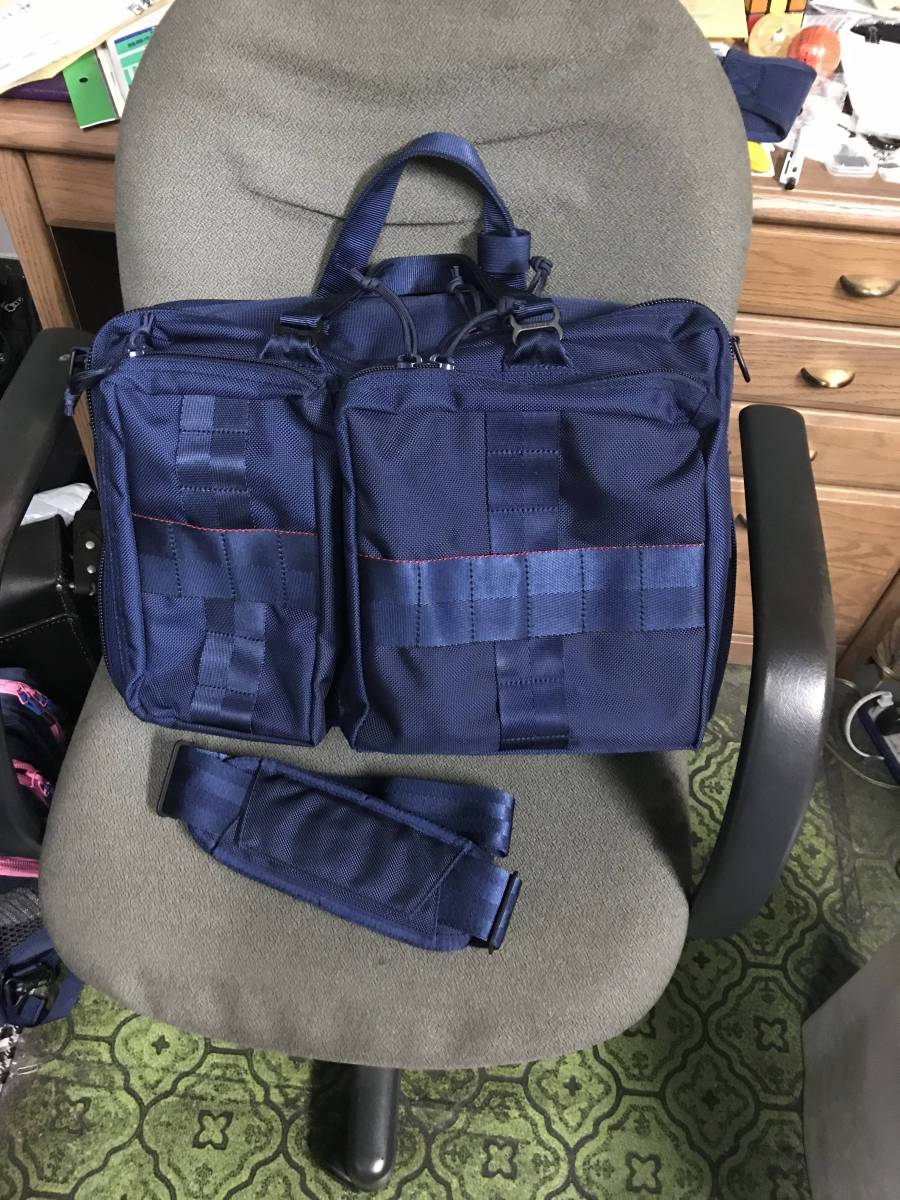 BRIEFING×BEAMS PLUS / 別注 3WAY BAG NAVY エアフォースブルー
