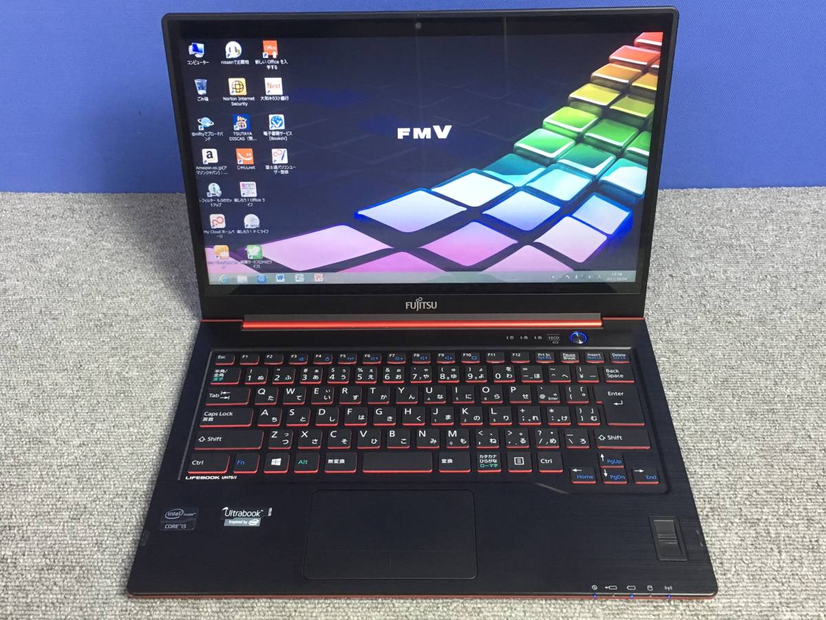 LIFEBOOK 富士通 FMV - FMVU75J3B ノートパソコン ⁄ UH FUJITSU 