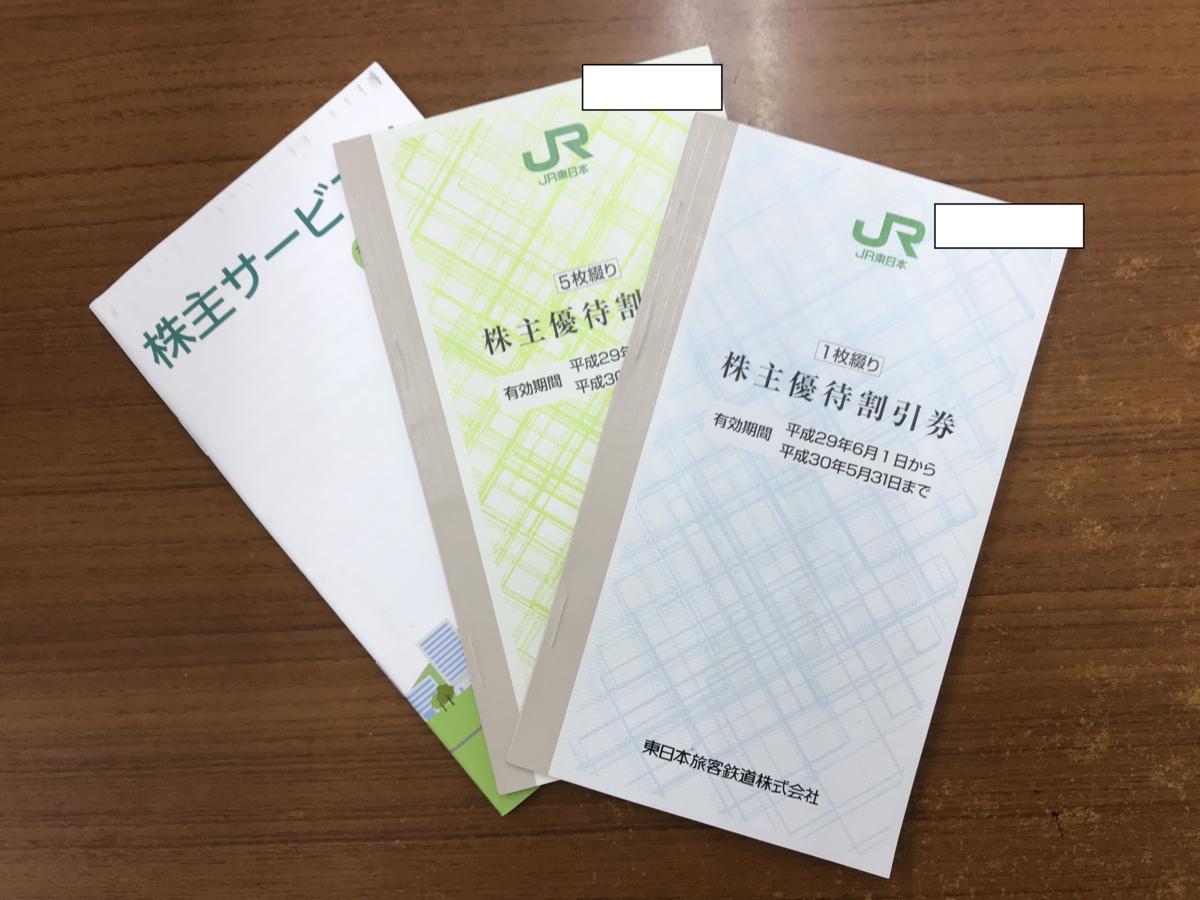 ＪＲ東日本★株主優待券（６枚セット）＋株主サービス券１冊★送料込み