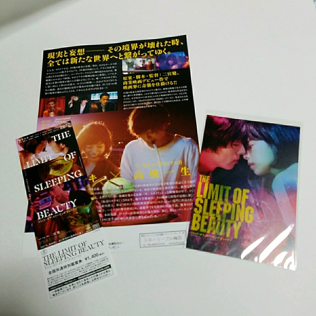 高橋一生 ★映画　リミット オブ スリーピング ビューティー★全国共通特別鑑賞券★前売り券☆ポスカとフライヤー付き☆桜井ユキ_3