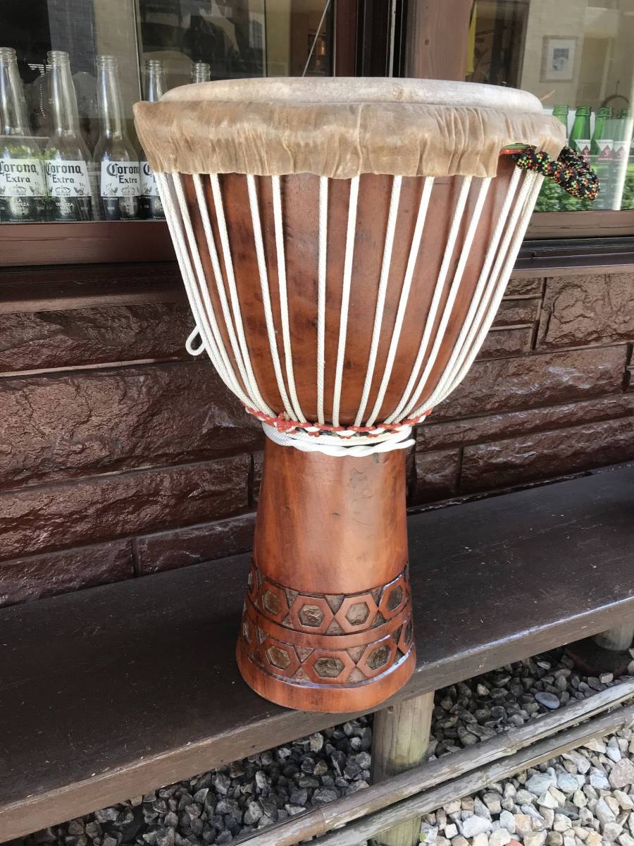 hayatoの響音窟 ☆Djembe ジャンベ ジェンベ ☆ギニア製☆H63cm 