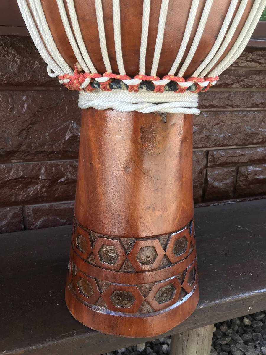 ☆Djembe ジャンベ ジェンベ ☆ギニア製☆H63cm☆ヴィンテージ胴