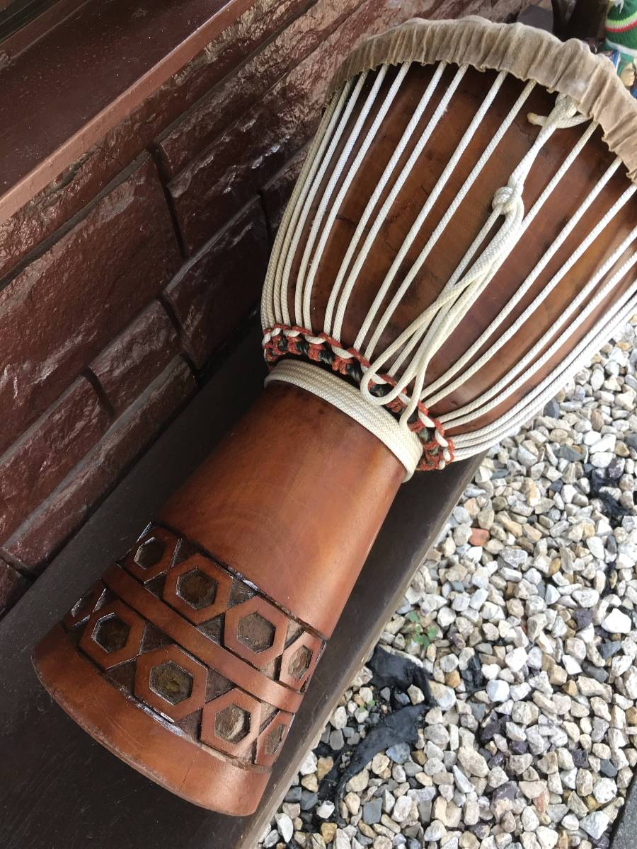☆Djembe ジャンベ ジェンベ ☆ギニア製☆H63cm☆ヴィンテージ胴