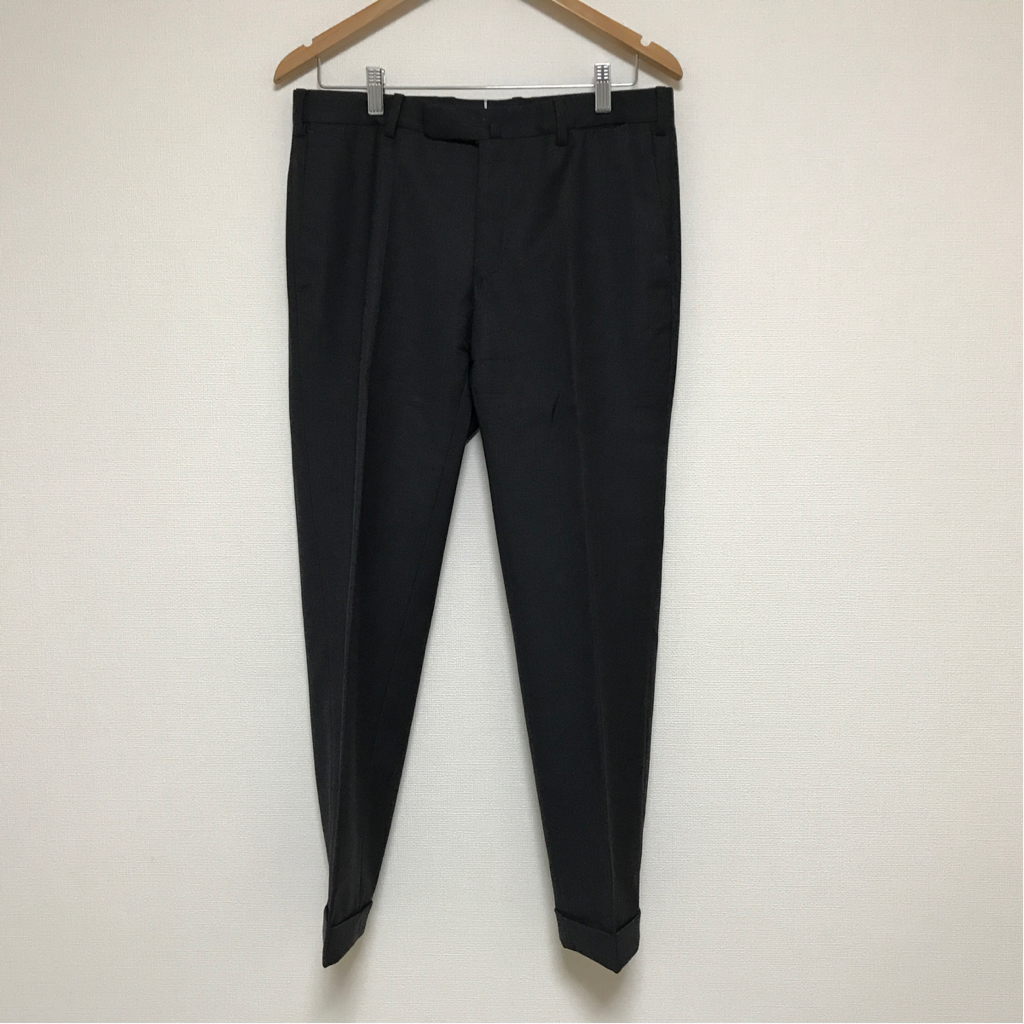 極美品】INCOTEX インコテックス 高級ウールスラックス グレー 48