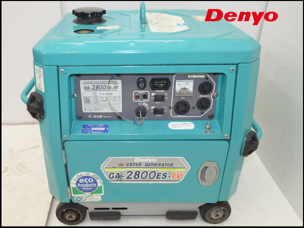 1102N デンヨー○防音型エンジン発電機○GA-2800ES-IV○