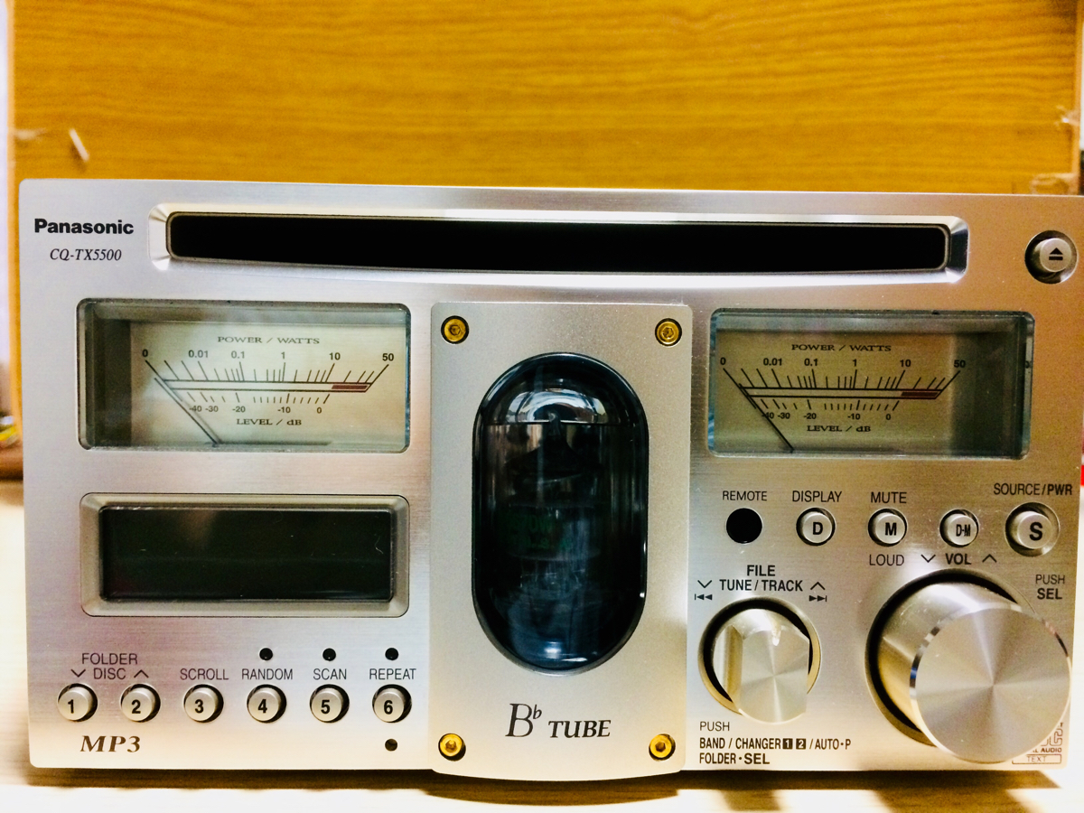 CQ-TX5500D Panasonic パナソニックCQ-TX5500D 当時物真空管アンプLR2
