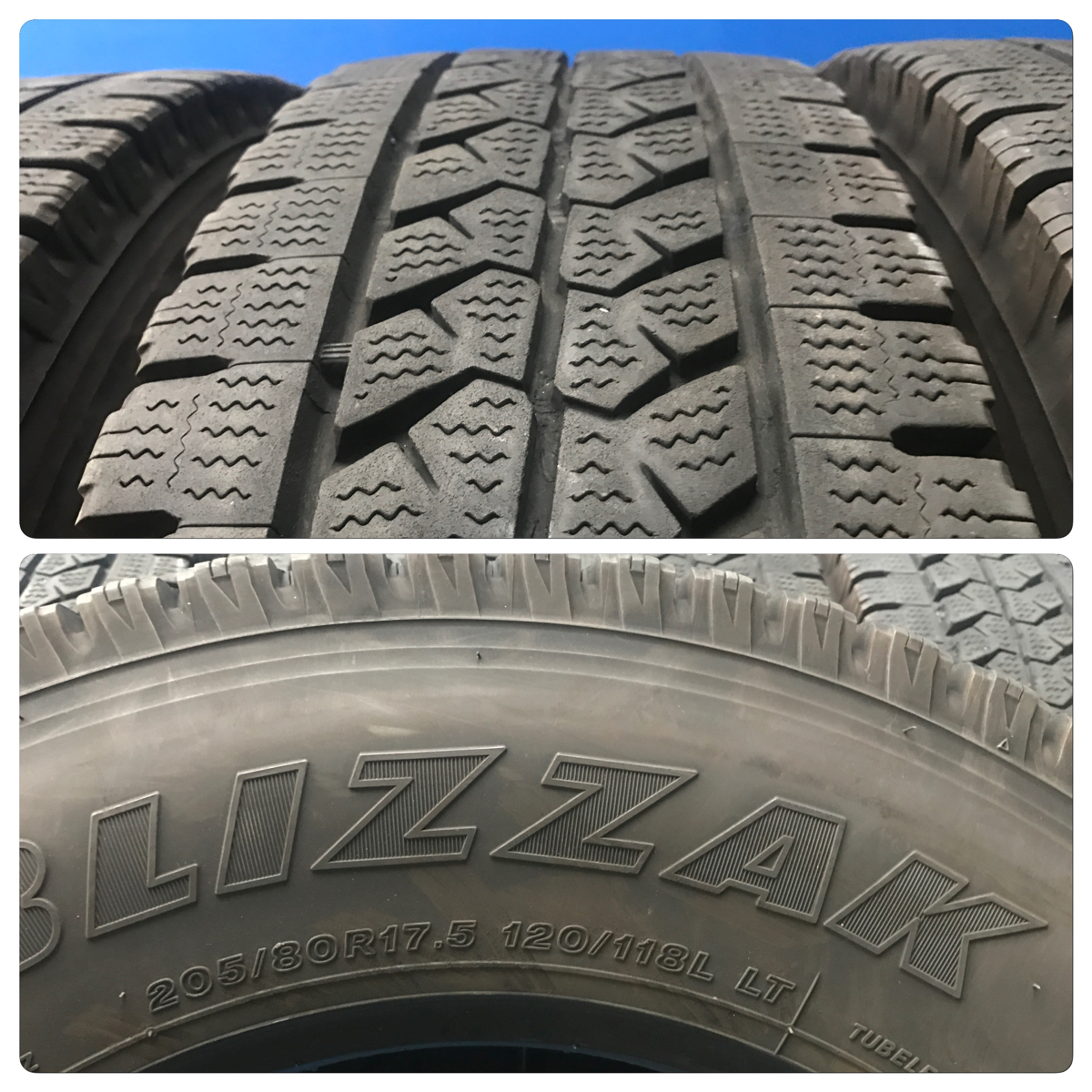 Yahoo!オークション 205/80R17.5（120/118L LT）ブリジストンBLIZZAK 
