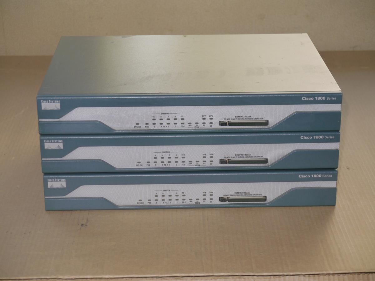CISCO 1812 V01 初期化済 3台セット