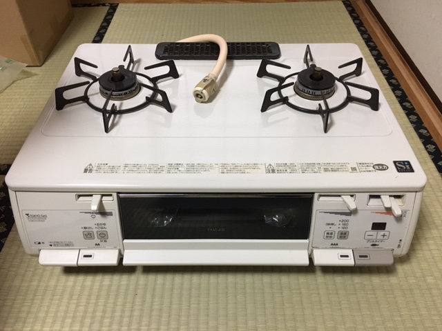 ☆東京ガス RN-TS2F-H6WWR ガステーブル 都市ガス 美品 グリル新品☆