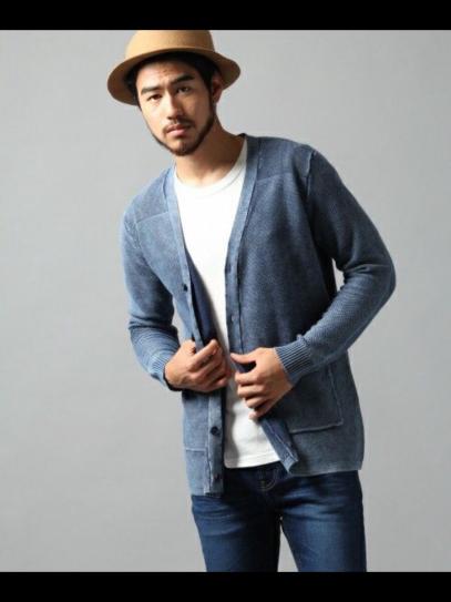 ベイフロー BAYFLOW カーディガン インディゴ ニット セーター Sサイズ 新品