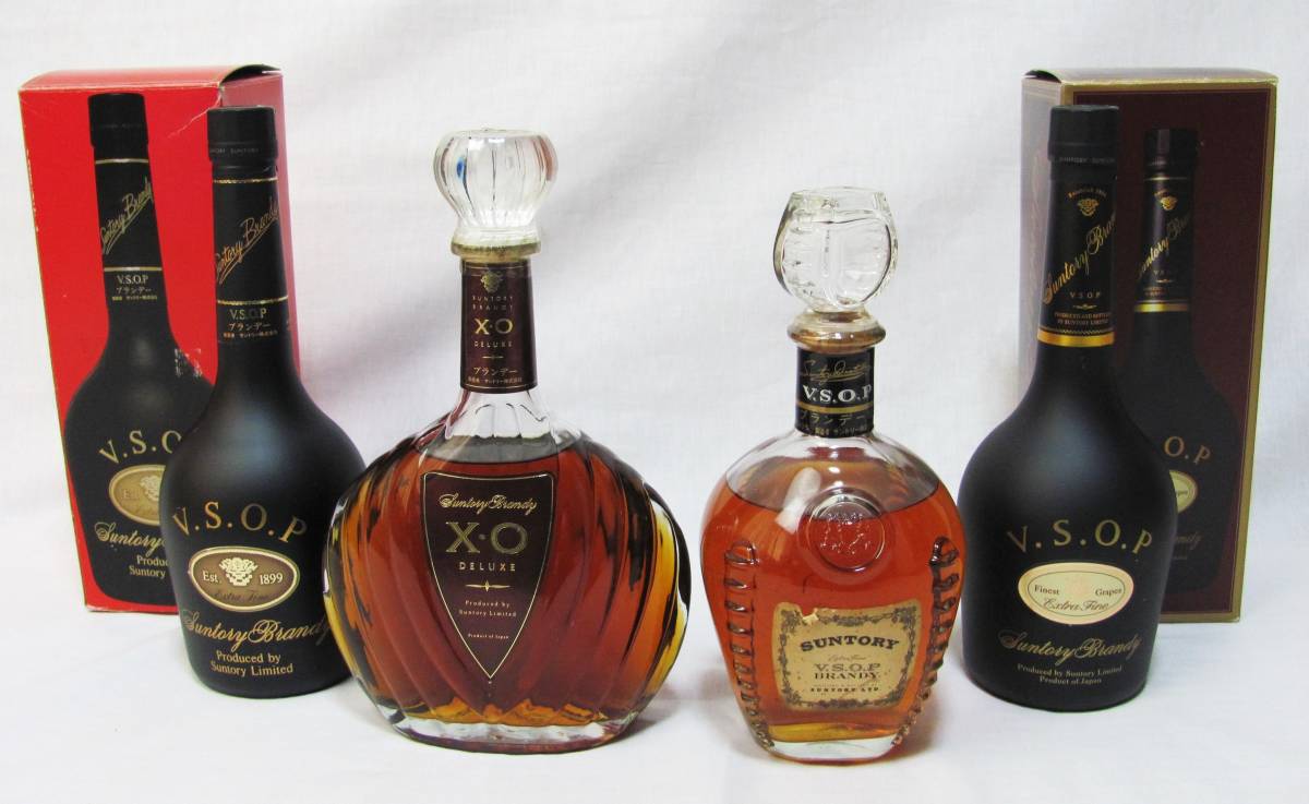 未開封】 ブランデー 4本まとめ売り サントリー SUNTORY XO ☆VSOP