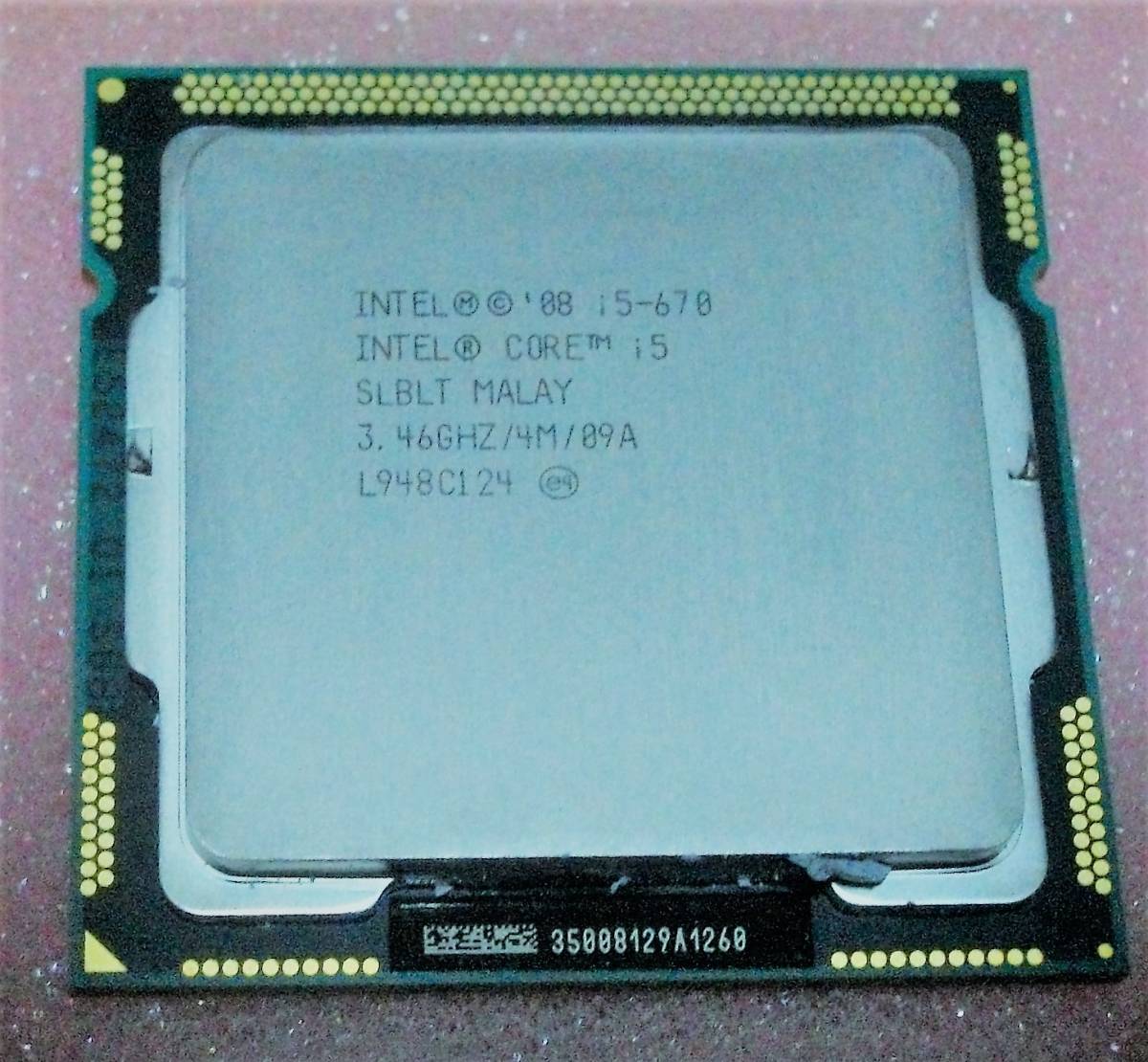 Core i5 670 SLBLT (LGA1156 3.46GHz 4M )　送料無料***F383***