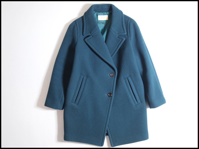 R6611h17　▼DES PRES デプレ▼　メルトンウールコート グリーン系 秋冬 　