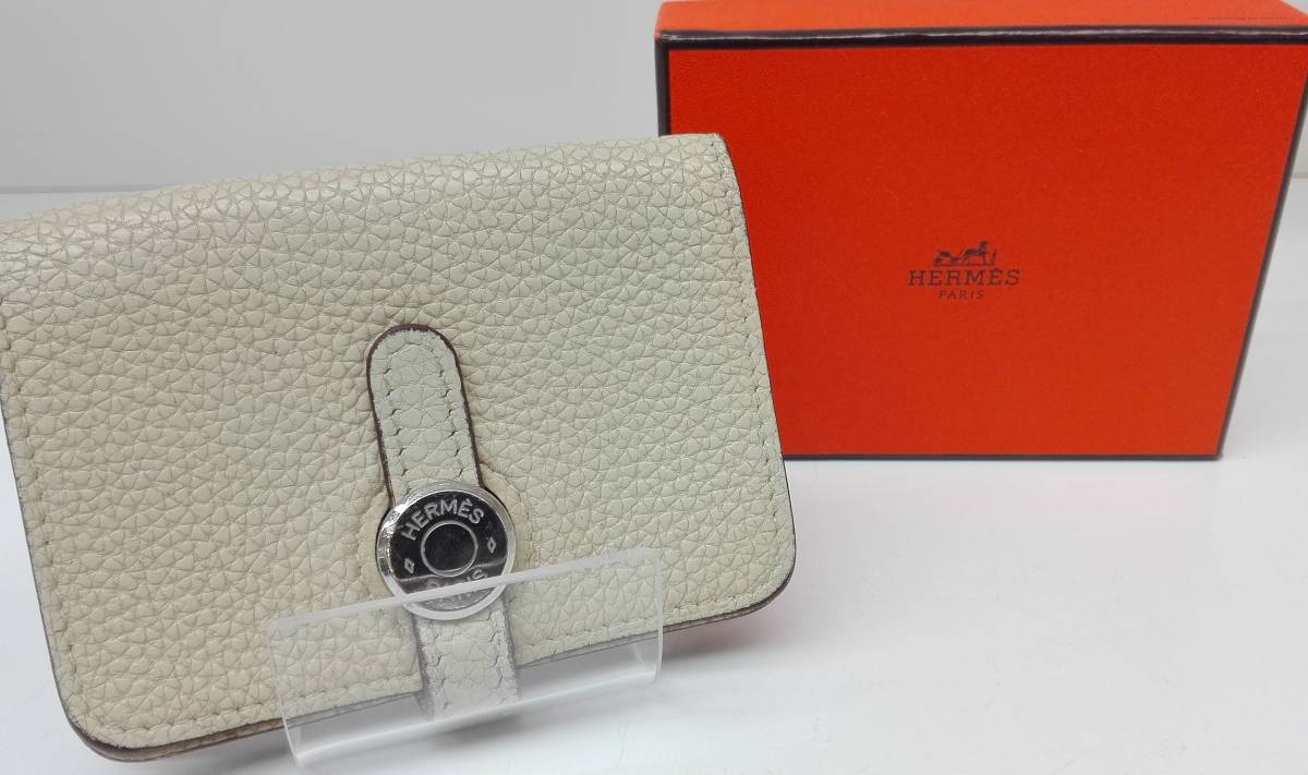 定番人気，低価 HERMES エルメス レザー ドゴン トゴ カードケース 