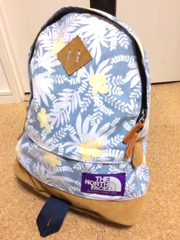 激レア★ノースフェイス ナナミカ リュック アロハ柄 花柄 ハワイアン デイパック★撥水 リュック 登山 アウトドア パープルレーベル