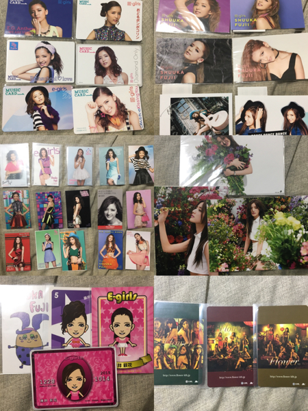 Flower ShuuKaRen E-girls 藤井萩花 トレカ等 セット サイン レア 画像3枚あり_1