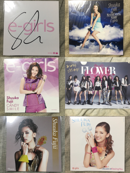 Flower ShuuKaRen E-girls 藤井萩花 トレカ等 セット サイン レア 画像3枚あり_3