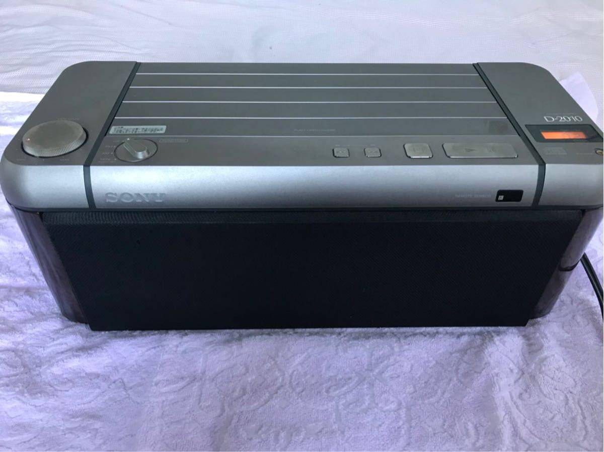 SONY D-2010 CD・カセットテープ本体1台 SONY CDラジカセ/ D-2010 ほぼ動作品 ラジカセ カセットデッキ 【公式