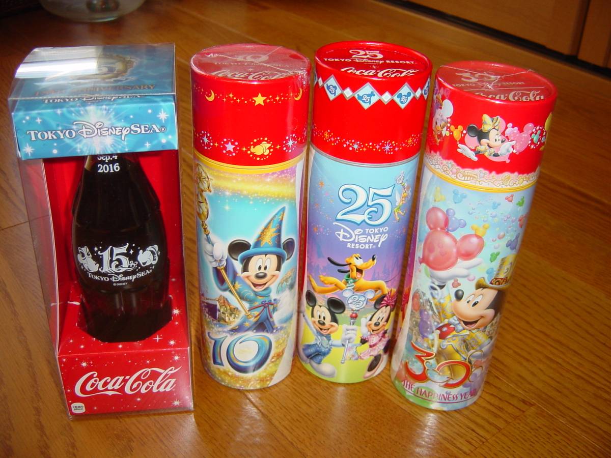 コカコーラ 東京ディズニーランド ディズニーシー 記念ボトル 4種類