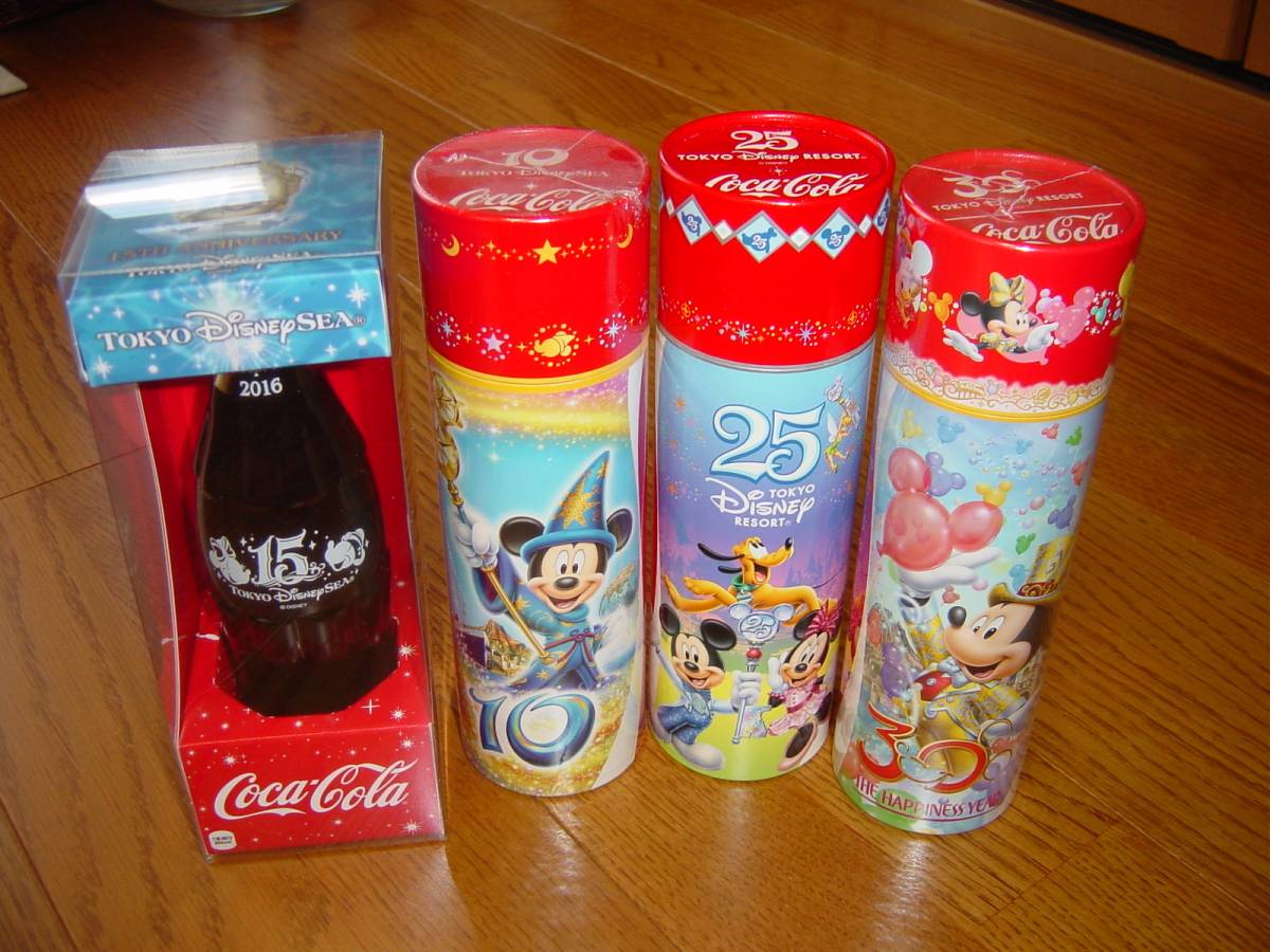 コカコーラ 東京ディズニーランド ディズニーシー 記念ボトル 4種類