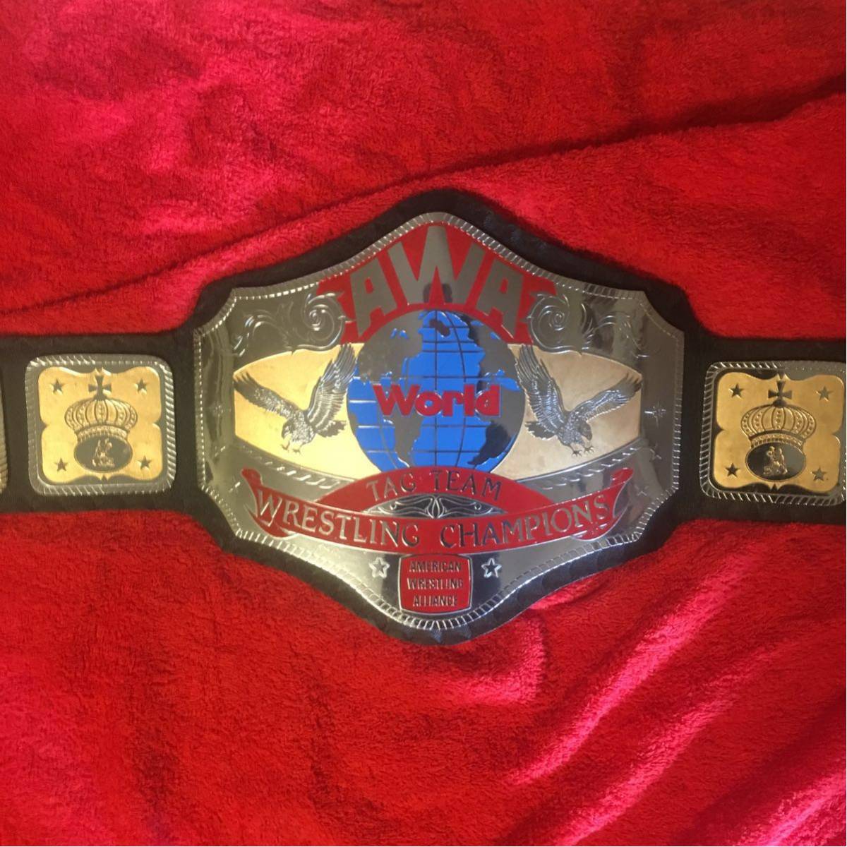 Awa 世界タッグ チャンピオンベルト ロードウォリアーズ ホーク アニマル プロレス 激安 全日本 新日本 Wwe Nwa ゆうちょ 銀行振込 格闘技 プロレス 売買されたオークション情報 Yahooの商品情報をアーカイブ公開 オークファン Aucfan Com