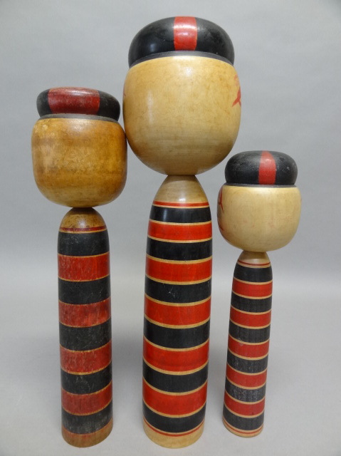 【古こけし】 338 海谷吉右衛門・吉弥　　９本 15～36cm