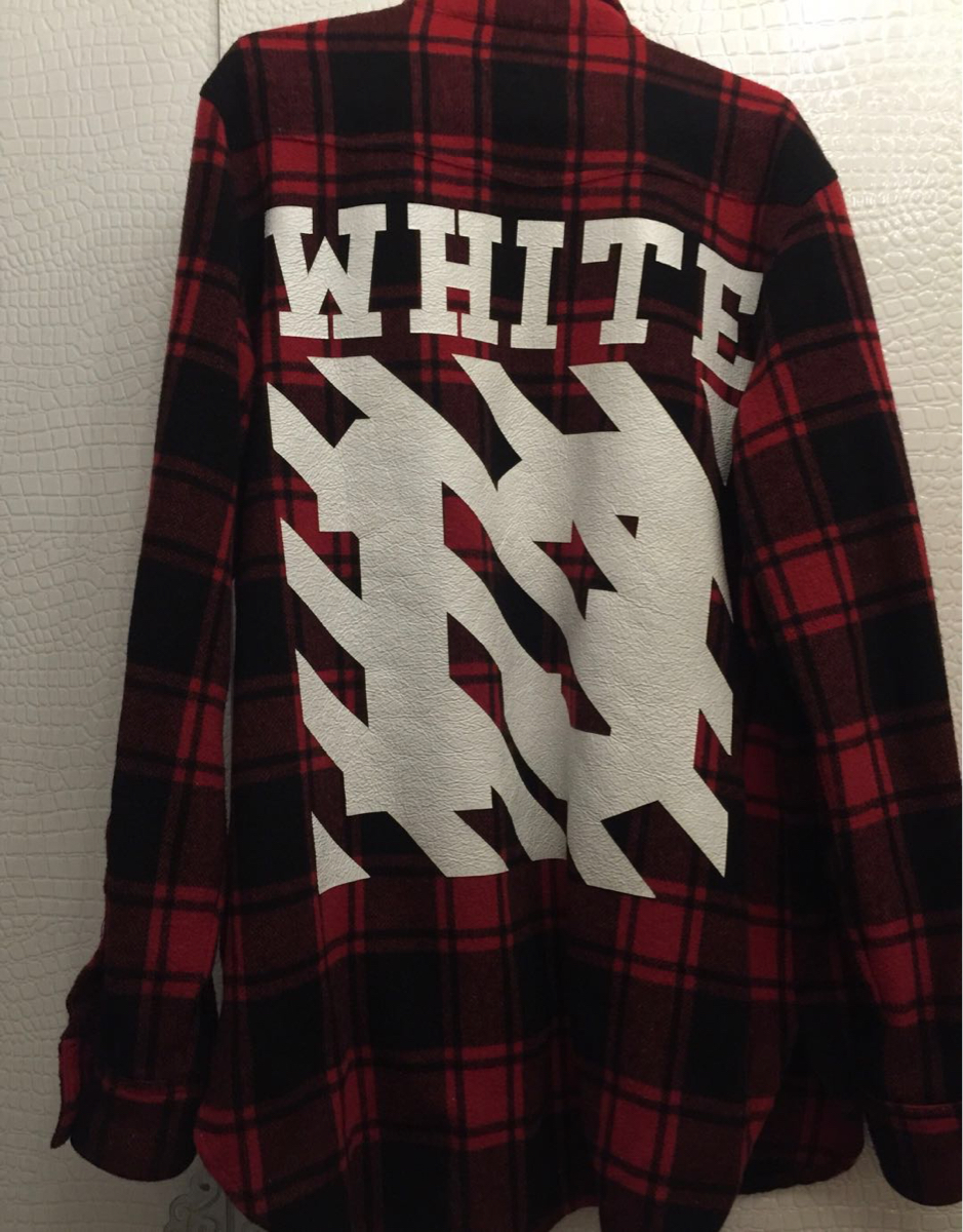 OFF WHITE ヘビーネルシャツ L 正規美品