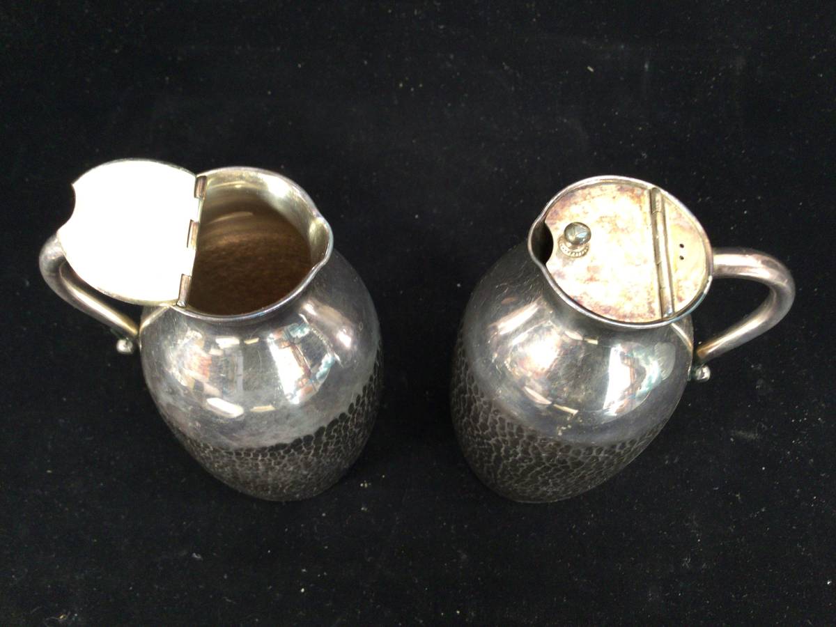 宮本製 　杯/純銀 　徳利/sterling silver 酒器揃 約258g 純銀製 酒器 徳利 公式通販 盃 Yahoo!オークション - 純銀 セット 「酒
