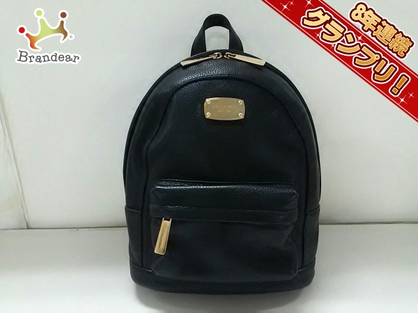 マイケルコース MICHAEL KORS バッグ リュックサック レザー 黒 美品 MICHAEL KORS バックパック KORS(マイケルマイケルコース) ホワイト&frasl;黄 リュック・バックパック