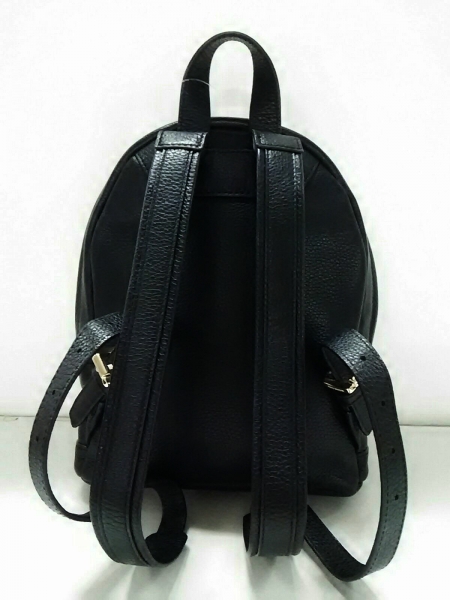 マイケルコース MICHAEL KORS バッグ リュックサック レザー 黒 美品 MICHAEL KORS バックパック KORS(マイケルマイケルコース) ホワイト&frasl;黄 リュック・バックパック