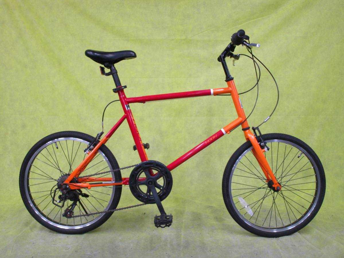 ☆大阪西淀☆ ミニベロ 6段変速 20インチ シマノ 小径車 HOOH 中古 