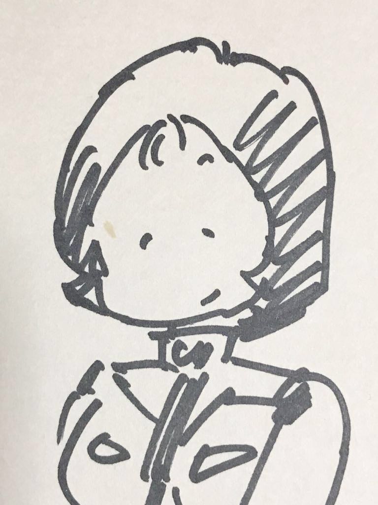 安彦良和直筆サイン色紙 機動戦士ガンダム ミライ・ヤシマ(サイン