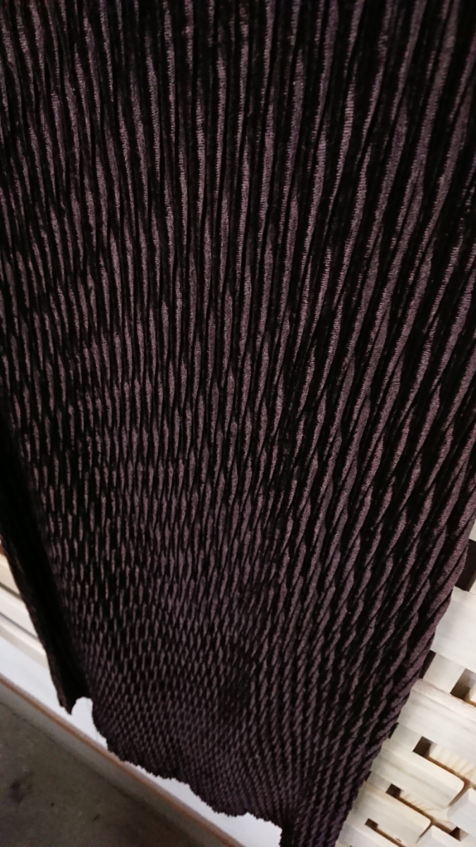 美品☆イッセイミヤケ プリーツ ベロアスカート 1 プリーツプリーズ☆