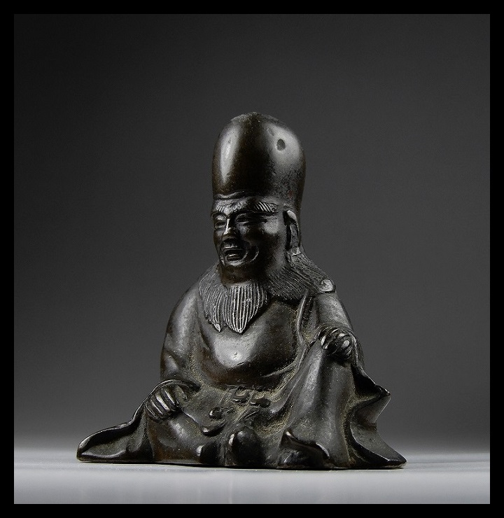 中国古玩 書道具 銅製品文鎮 中国古玩 古銅福禄寿書鎮 福