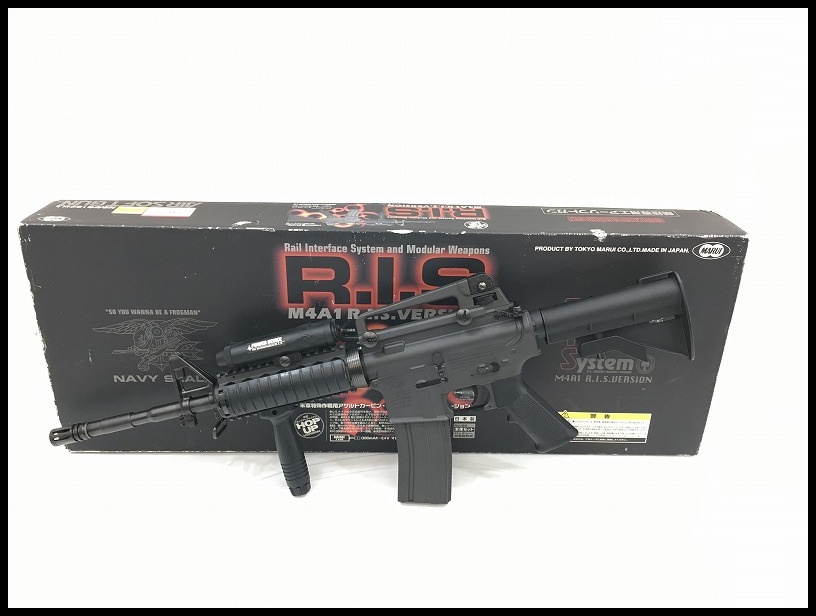 □東京マルイ 電動ガン M4A1 R.I.S 箱付き 中古品□ □東京マルイ電動