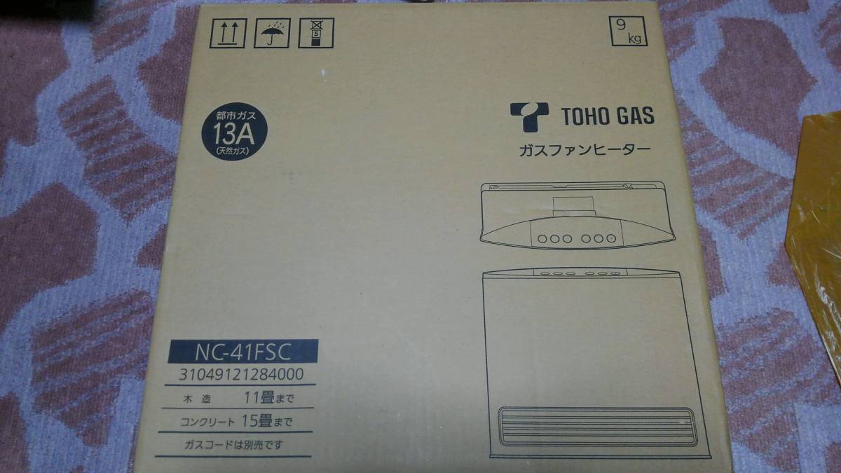 TOHO GAS ガスファンヒーター NC-41FSC 都市ガス 13A TOHO GAS 東邦ガスNC-41FSC都市ガス13A ガスファンヒーター未使用新品