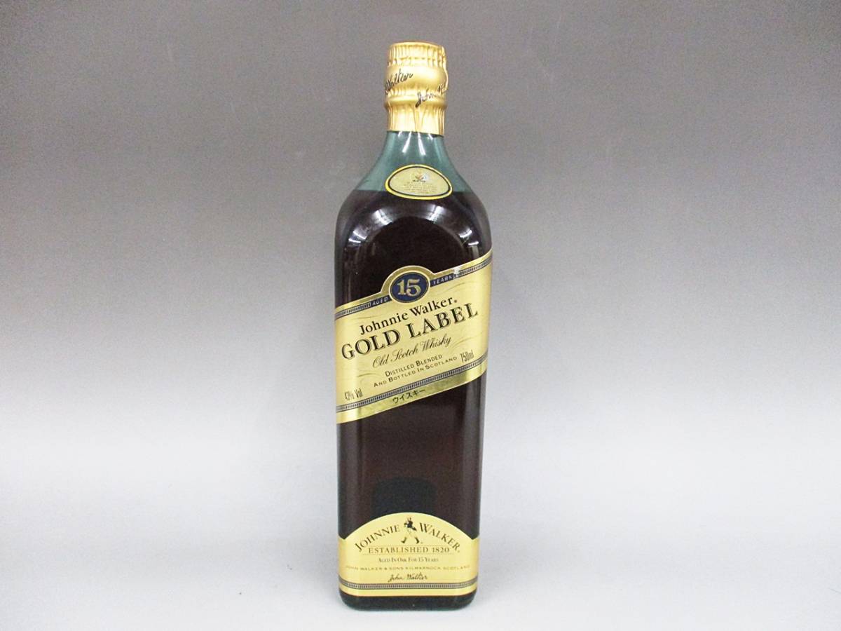 Johnnie Walker ゴールドラベル 15年 古酒 飲料・酒 2本 ジョニー