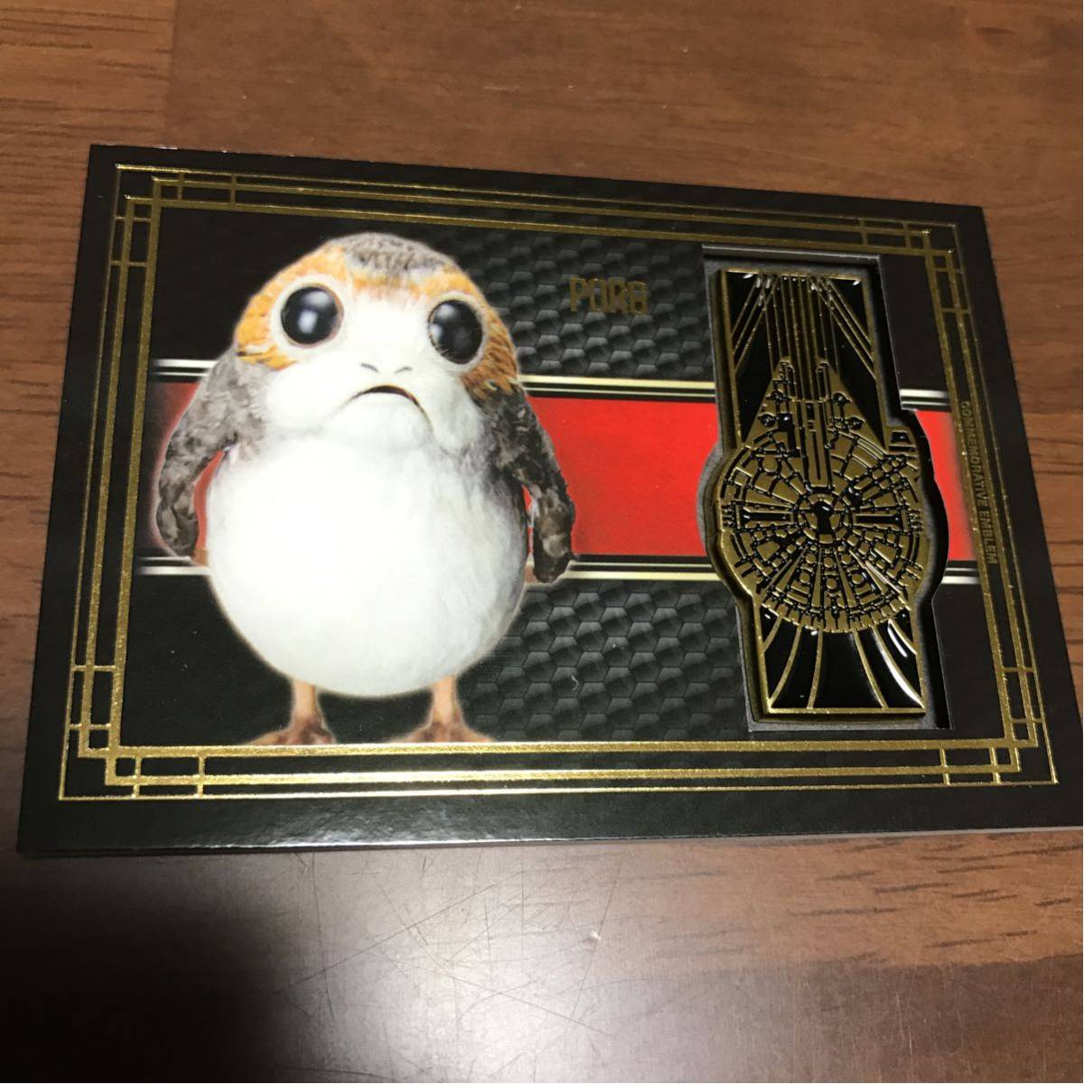 topps スターウォーズ last jedi PORG メダル ファルコン