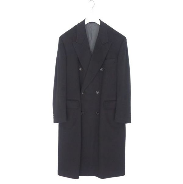 美品 ランバン LANVIN CLASSIQUE カシミヤ100％ ダブル チェスター