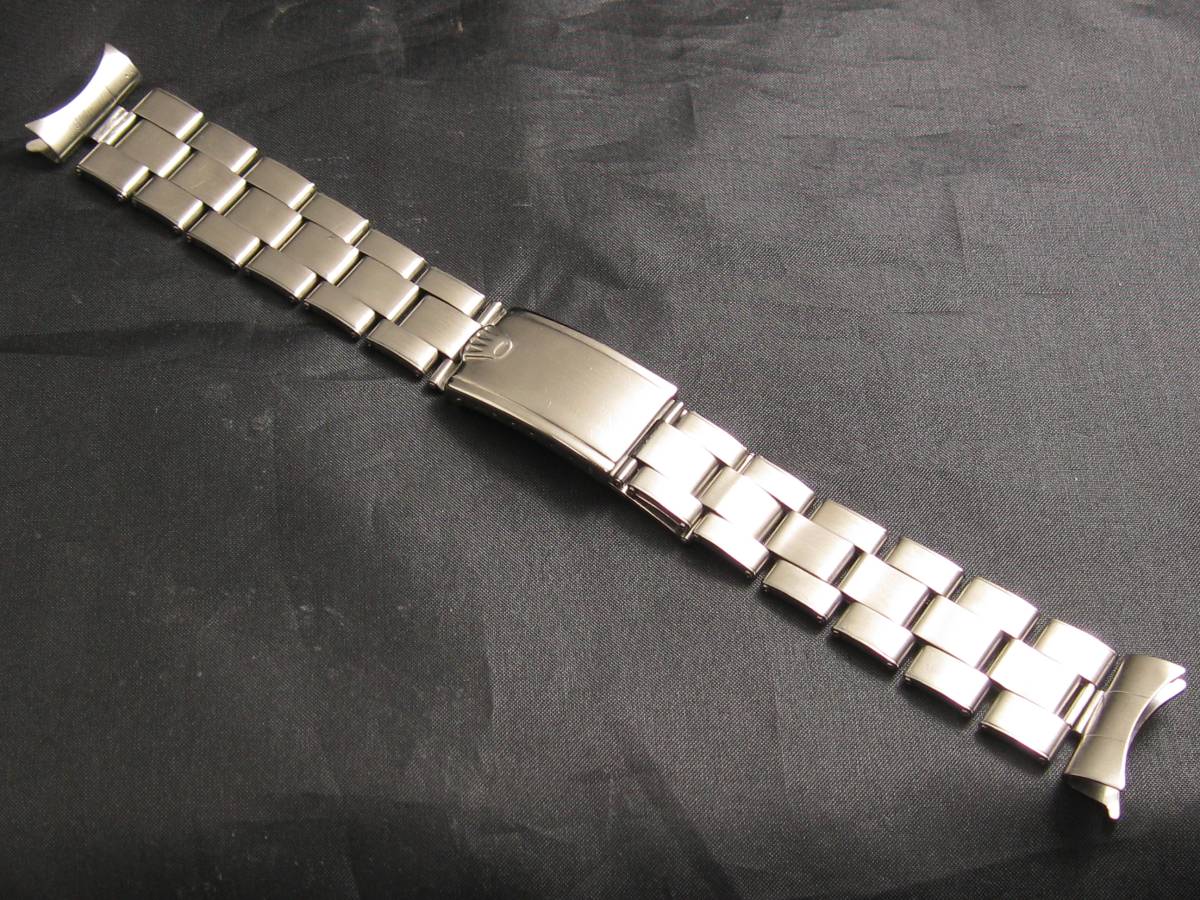 激稀少！1970年代 ヴィンテージ ロレックス純正リベットブレス SS USA-1 20㎜幅