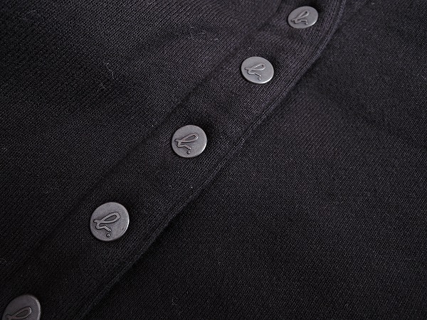 □アニエスベー agnes b. *裏起毛スナップボタンカーディガン*コットン