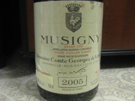 ミュジニー ⁄ 0 ヴォギュエ 1 VOGUE CRU 1ER MUSIGNY CHAMBOLLE DE